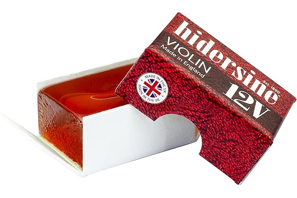 Hidersine colophane junior pour violon. Taille compacte adaptée aux jeunes musiciens. Recette traditionnelle britannique. Fabriquée à la main au Royaume-Uni.
