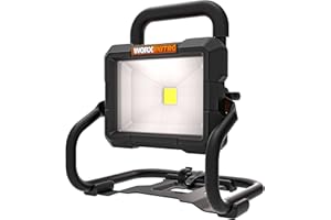 ‎WORX WORX WX026.9 Nitro LED Akku Arbeitsleuchte 20V – 360 Grad schwenkbarer Baustrahler - mit LED Licht für die ideale Arbeitsbeleuchtung – ohne Akku und Ladegerät