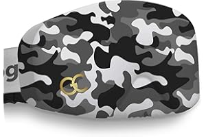 GogglesCover Premium Protective ski and snowboard goggles cover, grey camo design