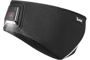 ‎TAXIMI Taximi Ohrenwärmer Stirnband mit Licht - Stirnlampe LED Wiederaufladbar Stirnbänder, Sport Stirnband Damen Winter Warm für Jogging Fahrrad Skifahren