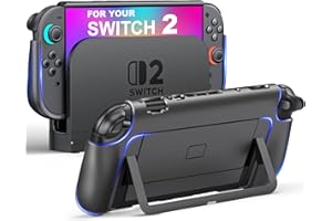 FANXIEAST Grip Protective Case for Nintendo Switch 2,Dockable Case Cover with Quick-Release Joycon Design Back Shell PC & TPU Hard Cover Compatible with Switch 2 Grip Anti-Scratches&Shockproof