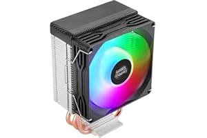 Mars Gaming MCPU-X3, Dissipatore CPU 190W TDP, 3x Heatpipes, Ventola PWM FDB, Illuminazione FRGB, Design Compatto SFF/Mini-ITX, Alette in Alluminio, Cooler PC con Compatibilità Intel e AMD, Nero