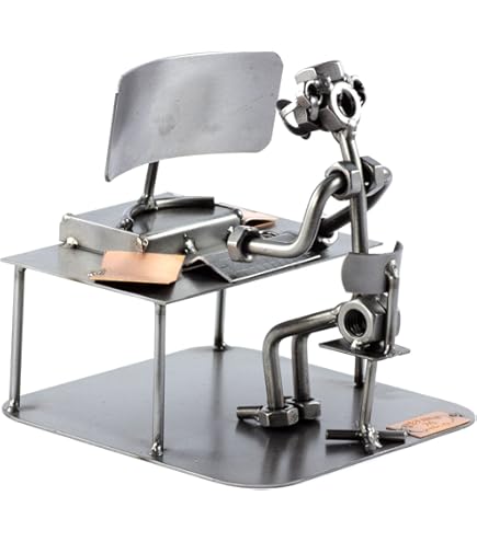 Steelman24 Schroef mannetje, timmerman, met persoonlijke gravure, Made in Germany, handgemaakt, cadeau-idee, stalen figuur, metalen figuur Steelman24 Schroef mannetje, timmerman, met persoonlijke gravure, Made in Germany, handgemaakt, cadeau-idee, stalen figuur, metalen figuur