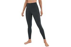 CRZ YOGA Butterluxe Damen High Waist Sport Leggings Blickdicht Yoga Leggins Sporthose Workout Gym Yogahose - 64cm/71cm