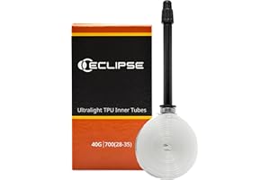 700(28-35)-622 | 40g Eclipse Endurance | Cámara de Aire Ultraligera de TPU y Válvula Metálica Presta RVC para Bici de Carretera, Road