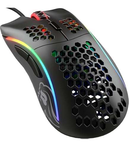 Glorious Model O Eternal Ultralight RGB Gaming Mouse - bedraad - 55 g lichtgewicht - aanpasbaar RGB-licht - 6 customizable knoppen - symmetrisch ontwerp - 12K DPI optische sensor - pc/Mac - Wit