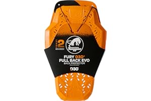 Furygan Full Back Fury D3O EVO - Protector de Espalda D3O homologado Nivel 2 - Protección certificada para Moto - Confort Ligero Flexible - Seguridad Ventilación