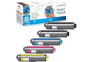 LOSMANN 5X toner kompatybilny z Brother TN-241 TN-245 do Brother HL-3140CW HL-3142CW HL-3150CDN HL-3150CDW HL-3152CDW HL-3170CDW HL-3172CDW DCP-9015CDW DCP-9020CDW DCP-9022CDW MFC-9130 CW MFC-9140CDN