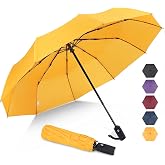ZOMAKE Paraguas Plegable Antiviento 114 cm Grande, Resistente y Compacto | Mujer y Hombre, Paraguas Autom&aacute;tico, 10 Varillas R