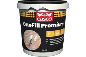 CASCO - Superlätt färdigblandat finspackel - Casco One Fill Premium - 500ml | För lagning - Kan användas på nästan alla material upp till 50 mm - Lätt att slipa - Krymper inte