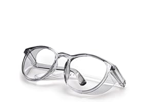 LeonDesigns Schutzbrille Anti-Fog Tactical Glasses Mit Side Shields - Klare Anti-Scratch UV400 Schutzscheibe - Innenbrille