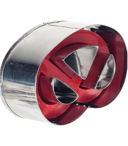Lares 6 002-3 Tagliabiscotti A Forma Di Cuore In Acciaio Inox, 12 Cm Di Diametro, Per Dolci E Frollini