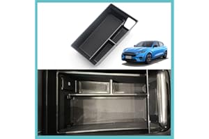 AOSKonology for Mustang Mach-E Armrest Storage Box Organizer w/o Coin Holder Center Console Tray Accessories 2021 2022 2023 (V2)