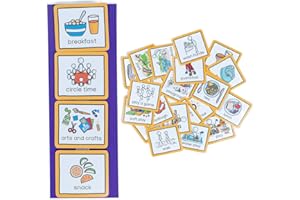 CREATE VISUAL AIDS Visual Timetable for Nursery & Childminders (Large) with 44 visual symbols or visual aids to represent life in an early years setting for autism, send, adhd, aspergers, speech and language delay