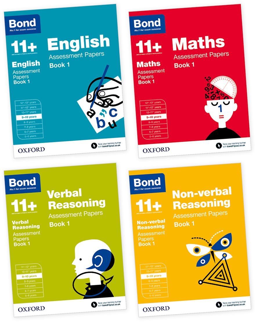 Bond 11+: English, Maths, Non-verbal Reasoning, Verbal Reasoning: Assessment Papers: 9-10 years Bundle