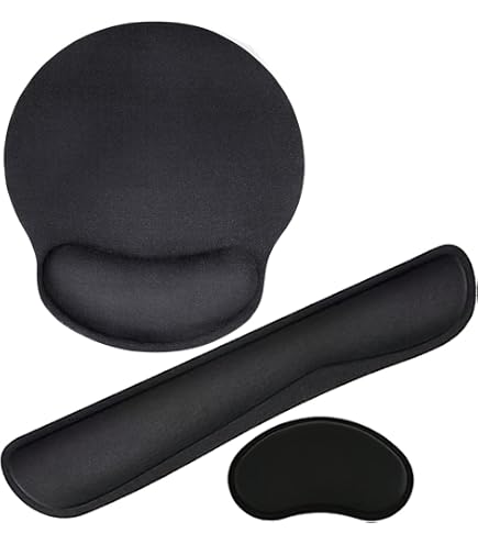2 Supporti Polso Mouse Ergonomici In Memory Foam - Antiscivolo Per Ufficio E Casa - Foto 5