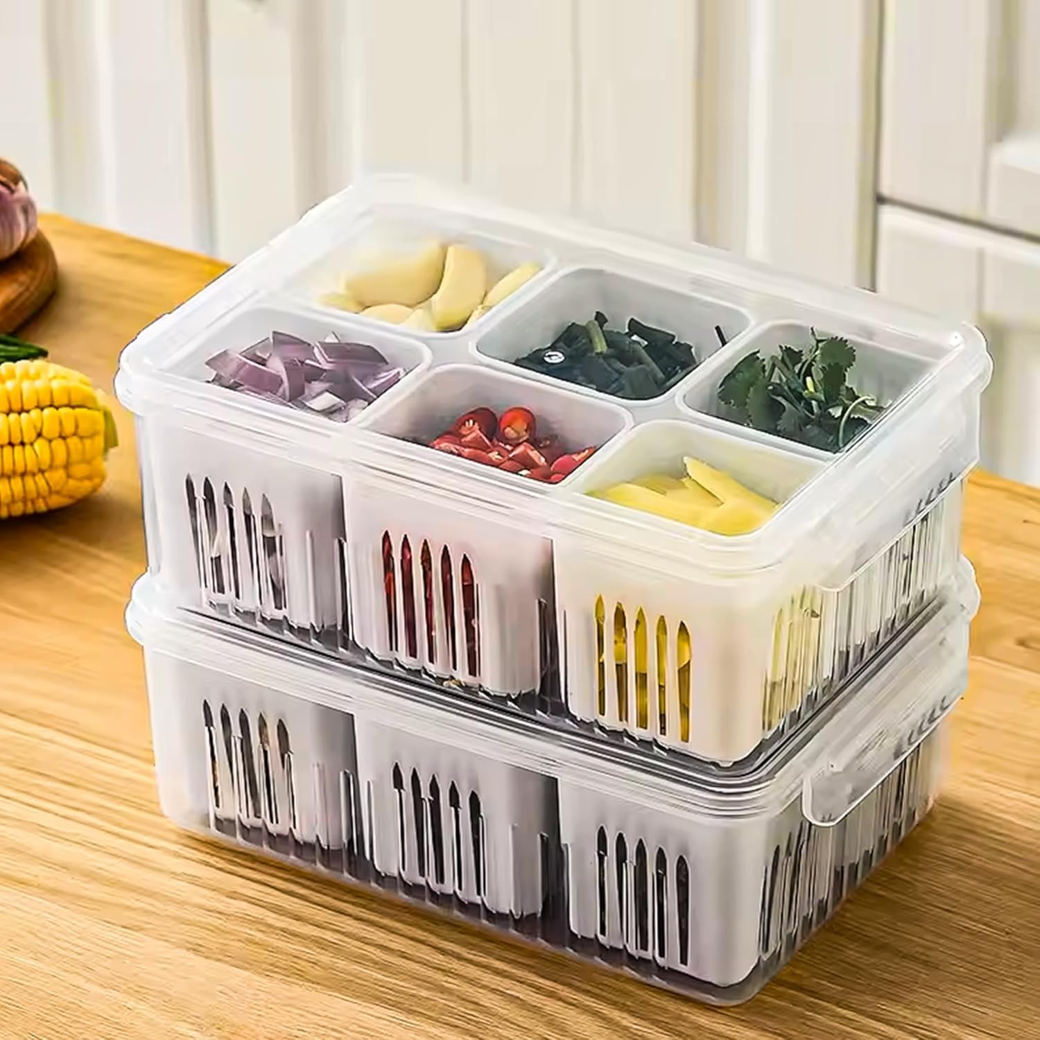 Chillyfit 2 PACK Fridge Storage Boxes: Organize Your Refrigerator Effortlessly