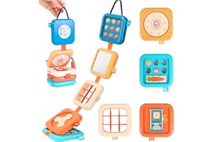 GOUJFOL Giochi Bambini per 1 2 3 Anni, Giochi Sensoriali Montessori,Busy Activity Cube per Il più Piccolo, Giochi da Viaggio, Giocattoli per l'apprendimento dello Sviluppo Educativo,Regali per Bambini