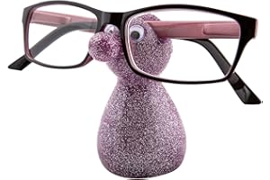 Remaldi Glasses Stand Spec Holder Holder for Specs Gift Present Boxed Glitter Snozzles Pink