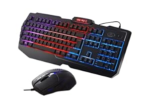 Sumvision Kane Pro 2 Multimedia LED Backlit Gaming Keyboard & Mouse Combo, Dust Proof, Spill Proof, Plug & Play, UK Design UK Layout UK Tech Support
