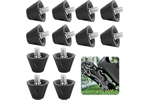 JUGCUT 12PCS Football Boots Studs Replacement, Plastic Studs for Football Boots, 2 Sizes Thumb Rubber Football Plastic Stud for Men Boy Kids Adults Shoes, 8Pcs13mm+4Pcs 16mm