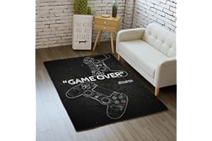 STICKER SUPERB. Alfombra Decorativa Antideslizante Para Gamer, Felpudo Para el Hogar, Dormitorio, Sala de Estar, Baño, Pasillo, Suelo,Interior Exterior, Alfombra de Juegos Para Niños (Color F,80x120 cm)