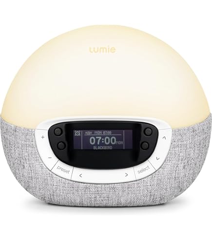 Lumie Bodyclock Rise 100 - Wake-Up Light Alarm Clock with Sunrise