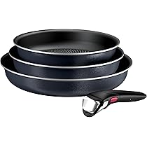 Tefal Ingenio Enjoy Set 5 Pezzi: 2 Padelle (22/28cm), 2 Casseruole (18/20cm) E Manico Estraibile - Antiaderente Induzione - 2