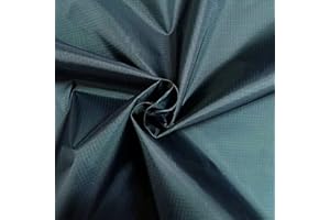 KAYES TEXTILES Ripstop Waterproof Polyester Fabric 60" Wide 150cm (Per Metre) (Bottle Green)