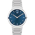 Movado Bold Horizon Men's Luxury Quartz Watch - Swiss Movement, Stainless Steel Bracelet, Water Resistance 30 Meters (3ATM) - Classic Timepiece - Gift for Him - 40mm