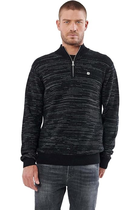 Pull Kaporal Homme Vaero - Col Rond Regular Noir