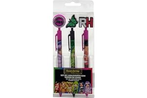 CYPBRANDS Lot de 3 stylos avec embouts en caoutchouc Rainbow High (CyP Brands)