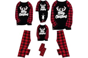 lohill Family Matching Christmas Pjs,Matching Family Christmas Pyjamas Set,Xmas Pajamas Sleepwear Set for Mens Womens Adults Kids