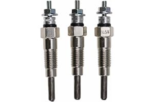 JEENDA 3PCS Glow Plugs M87919 AT110814 for John Deere 330 332 375 430 455 655 755 855 F915 F925 F935 X495 X595 1435 2030 2500 2210 4010 4110 670 770 Yanmar 3TN66C 3TN66UJ 3TNA72UJ 3TNA72UJ3 3TNE74