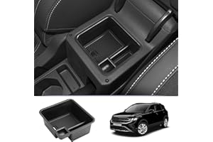 ZCLINKO Compatible con VW T-Cross T Cross 2018-2023 2024 Reposabrazos Caja Caja de Almacenamiento Consola Central Reposabrazos Organizador Guantera Bandeja con Alfombrillas Antideslizantes Accesorios