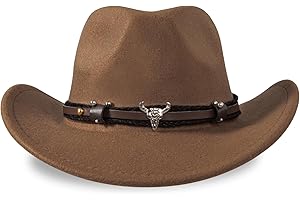 EGSHUFU Cowboy Hat Halloween Costume Cowgirl Hat for Women Men Adult Western Cow Girl Hat