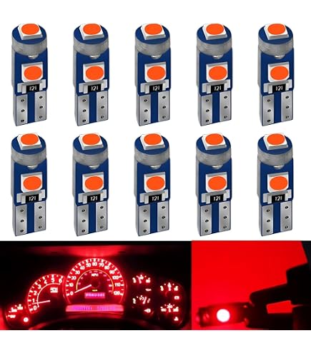 Pack De 10 Bombillas LED W5W T10 En Blanco – 12V, 300 Lúmenes, Larga Duración, Para Interior De Coche Y Matrícula
