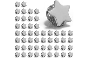 1357AWARDS Star Pin Badge | Available in Gold, Silver Bronze | 10/20/50/100pcs | (13mm) | Lapel Pin Badge School Reward for attendance or achievement | Employee of the month