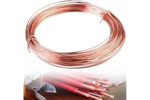 AICHARYNIC Filo di rame, 1,0 mm x 20 m, filo di rame Blanker T2, filo di rame puro, filo magnetico, filo di bobina smaltato, superficie con strato isolante, bobina di rame per motori fai da te