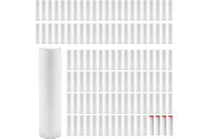 NamyEUT 100 stycken 5 g läppstift hylsor tom vit, återanvändbar plast tom läppstift tub läppvård stift hylsor, läppbalsam gör själv, läppstifthylsor för självfyllning