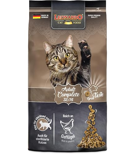 LEONARDO GF Poultry Adult Cat Food, 1.8 kg Bag, Poultry, Grain