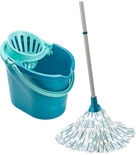 Myiosus Wismopset met emmer, vloerveger met uitwringfunctie, 6