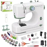 Sewing Machine Beginners 12 Stitch Programs with Sewing Kit | Portable Electric Sewing Machine with Pedal and Complete Sewing