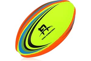 Foriox International Rugby Ball Size 2, 3, 4 Training Ball Soft Touch Perfect RugbyBall Night
