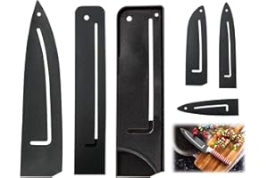 AOMIGT Coltelli Guaina Proteggi, Protezioni Bordi Coltelli, 6pz Protezione Lama In Plastica, Fodero per Coltello da Cucina, Proteggere Copertura Lama Accessori, Coltelli Borsa Portacoltelli Fodero Universale