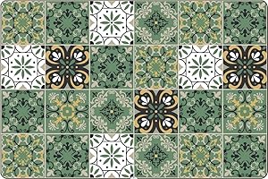 SAKDFHLJLP Raidley Quick Dry Dish Mat, Retro Quick-Drying Water-Draining Mat, Heat Resistant Drying Mat for Kitchen Bar Countertops Coffee Dish Draining Mat (#5,40 * 50cm)