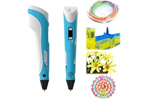 MIAYICAL 3D-Modellierstift Set mit Display – Enthält Stift, PLA-Filament, Vorlagenbuch & Anleitung, Für Kreative Zeichnungen und 3D-Kunst