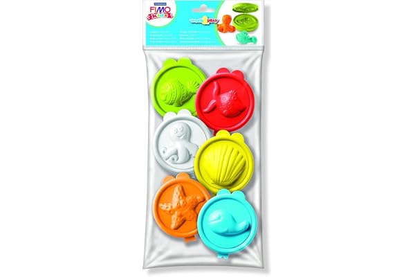STAEDTLER - Fimo Accessoires - Moule flexible en silicone - 6 moules - Animaux marins - 8741 02