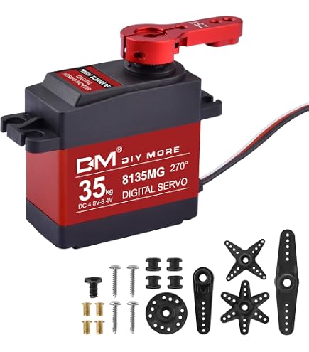 Servomoteur RC 35kg étanche – Pour Voitures 1/10, Robots, Bateaux | Digital Haute Vitesse Métal - 5