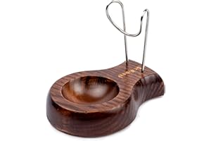 DR WATSON Dr. Watson - Supporto per tubi in legno, per 1 tubo per tabacco, realizzato a mano in legno massello